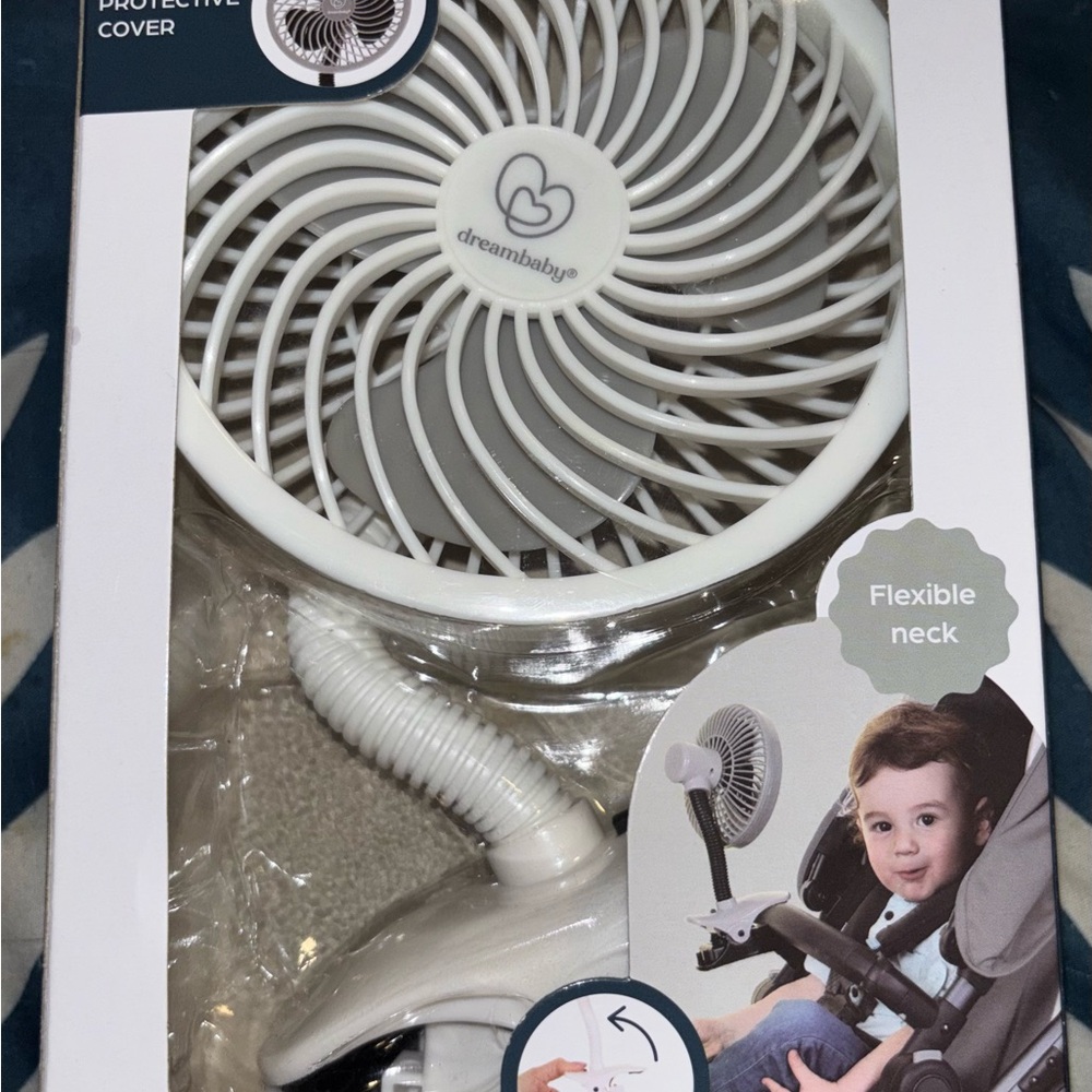 Dreambaby White Clip-On Fan